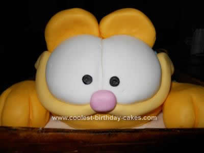 Homemade Garfield Cake Design