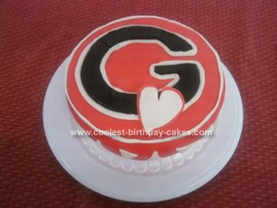 Homemade Georgia Emblem Cake