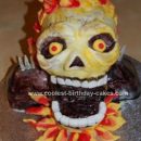 Homemade Ghost Rider Birthday Cake