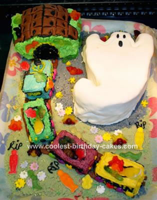 Ghost Train Cake