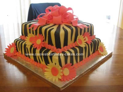 Homemade Gift Box Birthday Cake