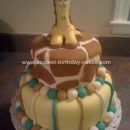 domácí žirafa miminko dort