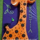 Hemlagad giraff födelsedagstårta
