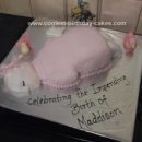 Homemade Girl Baby Shower Cake