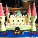 Homemade Girl's Castle Birthday Cake