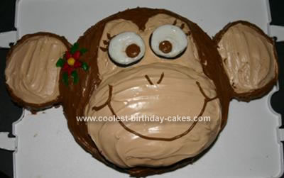 Homemade Girly Monkey Cake