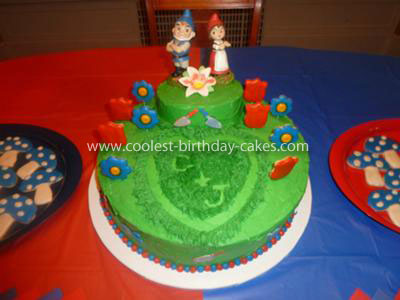 Coolest Gnomeo and Juliet Birthday Cake