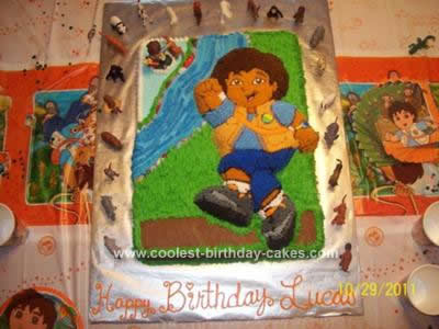 Homemade Go Diego Go Birthday Cake