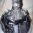 Homemade Godzilla Birthday Cake Design