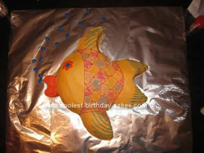 Homemade Goldfish Birthday Cake