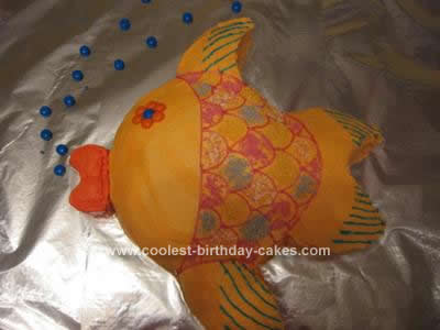 Homemade Goldfish Birthday Cake