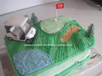 Homemade Golf Cake