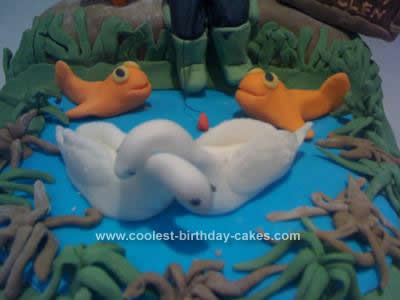 Homemade Gone Fishing Cake Idea