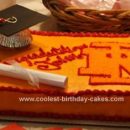 Homemade High School Graduation Cake