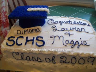 Homemade Graduation Cake