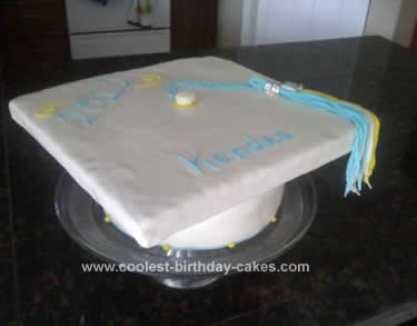 Homemade Graduation Cap Cake
