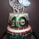 Homemade Graffiti Birthday Cake