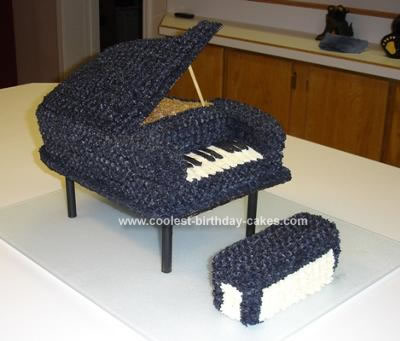 Homemade Grand Piano Cake