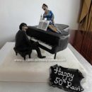 Grand Piano with Beyonce Cake