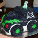 Homemade Gravedigger Monster Truck Cake