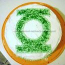 Homemade Green Lantern Birthday Cake