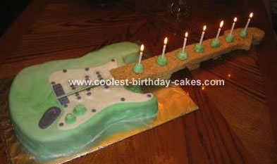 Crystal's  Guitar Cake