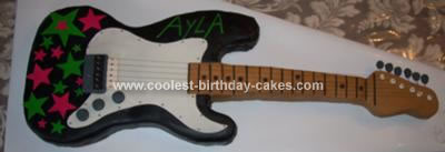 Homemade  Guitar Cake Ever