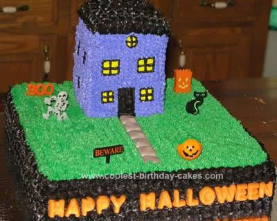 Homemade Halloween Cake