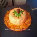 Homemade Halloween Pumpkin Cake Design