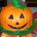 Homemade Halloween Pumpkin Cake Design