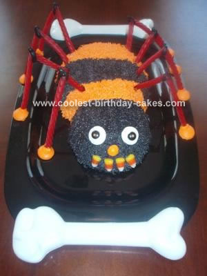 Striped Spider Cake