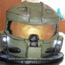 Homemade Halo Master Chief Cake