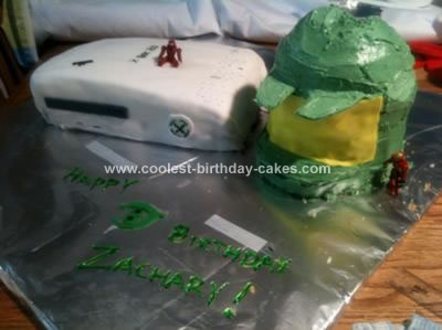Homemade Halo X-Box Cake