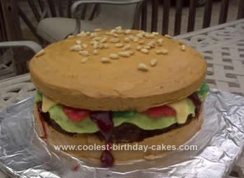 Homemade Hamburger Cake