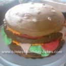 Homemade Hamburger Cake Design