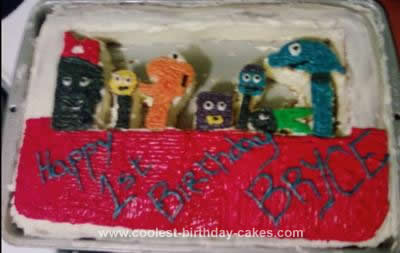 Homemade Handy Manny Tool Box 1st Birthday Cake