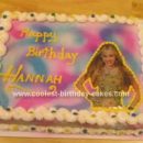 Homemade Hannah Montana Birthday Cake