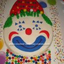 Homemade Happy Clown Face Cake