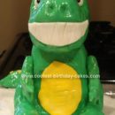 Homemade Happy Dinosaur Birthday Cake