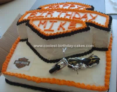 Homemade Harley Birthday Cake