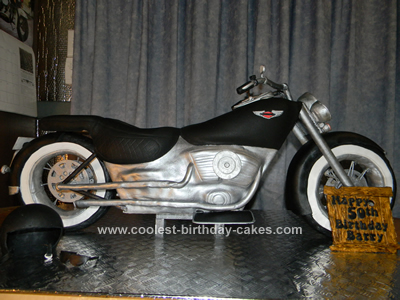 Homemade Harley Davidson 50th Birthday Cake
