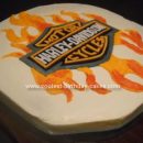 Homemade Harley Davidson Cake