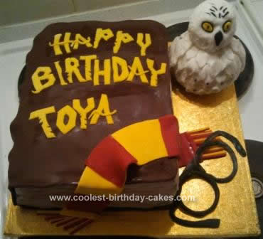 Homemade Harry Potter Birthday Cake