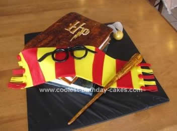 Homemade Harry Potter Birthday Cake Design