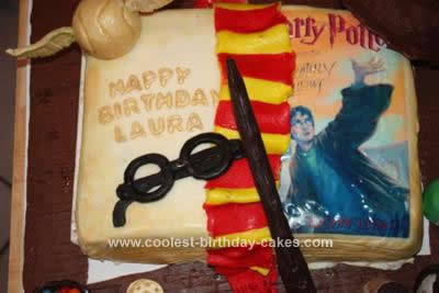 Homemade Harry Potter Birthday Cake Design