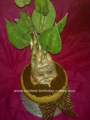 Homemade Harry Potter Mandrake Cake