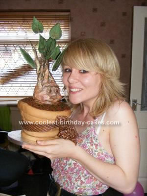 Homemade Harry Potter Mandrake Cake