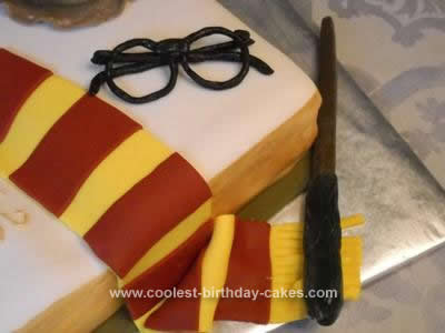 Homemade Harry Potter Monster Book Cake