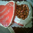 Homemade Heart Shaped Box Cake