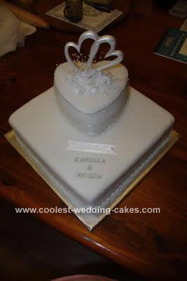 Hearts Engagement Cake